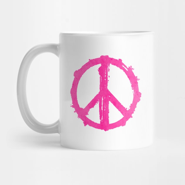 Peace Symbol - Pink by JTEESinc